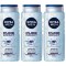 Set 3 x Nivea gel dus 500ml men pure impact