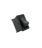 Comutator 3A 250V, 1 Circuit, 2 Pozitii ON-OFF, Negru, Incastrabil 12mm, Somogyi Elektronic