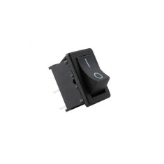 Comutator 3A 250V 1 circuit 2 pozitii ON-OFF negru incastrabil 12mm