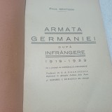 ARMATA GERMANIEI DUPA INFR&Acirc;NGERE 1919-1929.-PAUL GENTIZON- X3.