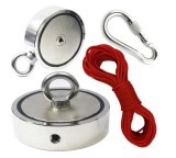 Magnet neodim tip oala 100 Kg pentru ridicat cu carlig inelar rotativ KD10417 Kraftdele