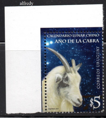 URUGUAY 2003, Zodiac, Fauna, serie neuzată, MNH foto