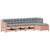 Set mobilier de gradina cu perne, 5 piese, lemn masiv douglas