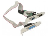 PCI Express la 2 x serial RS232 + 1 x paralel DB25, Delock 89556
