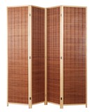 Paravan decorativ bambus maro 200 x 180 cm