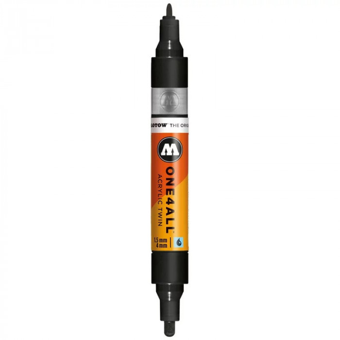 Marker Molotow ONE4ALL Acrylic Twin 15 &amp;ndash; 4 mm signal black