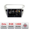Navigatie Peugeot 301 Citroen C-Elisee 5960Pro-301 Android Octa Core Qualcomm 2K Qled 8+128 DTS DSP 360 4G Optical CarStore Technology