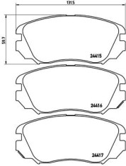 BREMBO P 59 054 PRIME LINE set placute frana,frana disc foto