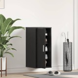 VidaXL Dulap Pantofi Stejar Negru 32x35x70 cm Lemn prelucrat