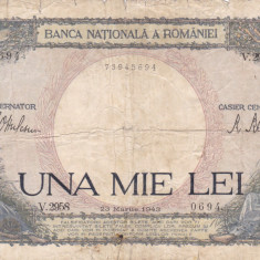 BANCNOTA 1000 LEI 1943 Seria V 2958