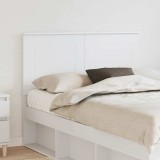 Cumpara ieftin Tablie cap cu headboard Alb 120 cm Lemn compozit