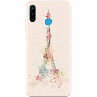 Husa silicon pentru Huawei P30 Lite, Eiffel Tower 001 foto