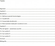 Lucrare licenta Ingrijirea pacientilor cu intoxicatie alcoolica foto