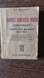 Originele democratiei romanesti, Carvunarii, Constitutia Moldovei de la 1822 - D.V. Barnoschi