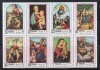 Manama 1970 - Picturi de Raffael, in Bloc de 8 timbre, MNH, Nestampilat