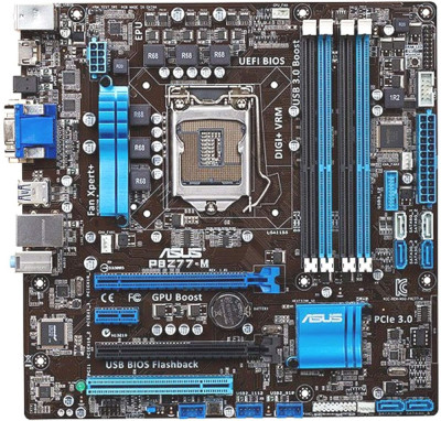 PLACA DE BAZA LGA 1155, INTEL Z77 ASUS P8Z77-M, IMPECABILA !!! foto