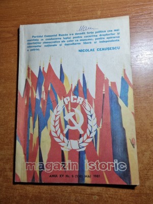 revista magazin istoric mai 1981 foto