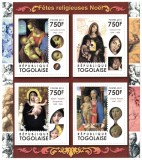 TOGO 2011 - Picturi religioase celebre / set complet - colita+bloc MNH, Nestampilat