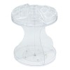 Organizator rotativ pentru cosmetice, 25 x 25 cm, Transparent