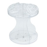 Organizator rotativ pentru cosmetice, 25 x 25 cm, Transparent, General