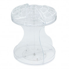 Organizator rotativ pentru cosmetice, 25 x 25 cm, Transparent