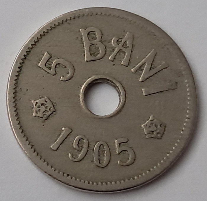 Romania, 5 Bani 1905