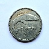 Irlanda _ Florin ( 2 Scilling ) 1962 _ km # 15a cupru nichel _ tiraj mic