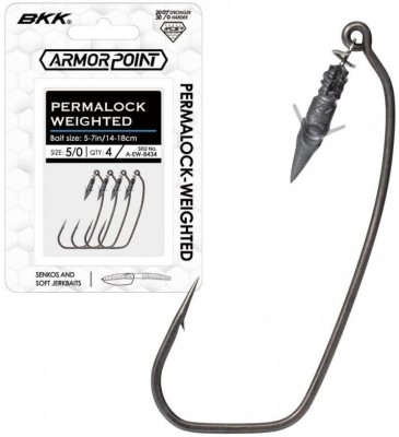 Jig BKK Offset Armor Point Permalock Weighted, 2.63g, Nr. 3/0, 4buc/pac foto