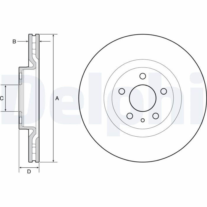 DELPHI BG4654C Disc frana