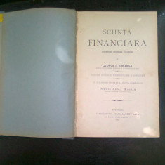 SCIINTA FINANCIARA - GHEORGHE D. CREANGA