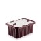 Cutie depozitare 10L cu capac incorporat, din plastic color