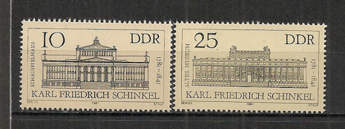 D.D.R.1981 200 ani nastere K.F.Schinkel-arhitect si pictor SD.477