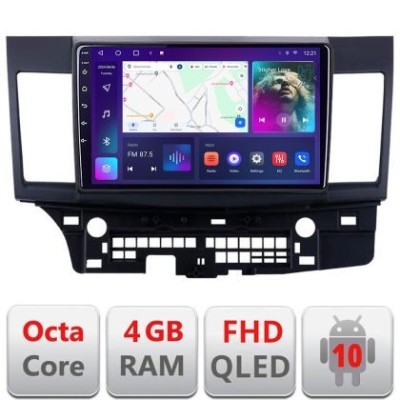 Navigatie Mitsubishi Lancer B-037 Android Ecran QLED octa core 4+64 carplay android auto KIT-037+EDT-E310V3 CarStore Technology foto