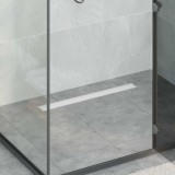 vidaXL Scurgere de duș 2 &icirc;n 1 cu sifon 360&deg; Argintiu 70 cm 42015963