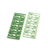 Set carlige verzi pentru agatarea decoratiunilor in brad 40 buc/set