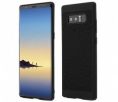 Husa Samsung Galaxy Note 8 TPU Solid Perforat Negru foto