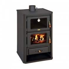 Soba pe lemne, Prity FG, metalica, 4,6 kg/h, 570 x 530 x 930