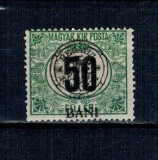 1919 - Emisiunea Cluj, porto 50 bani, neuzat