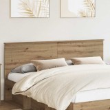 vidaXL Tăblie cap cu headboard Stejar Artizanal 180 cm Lemn compozit 888274