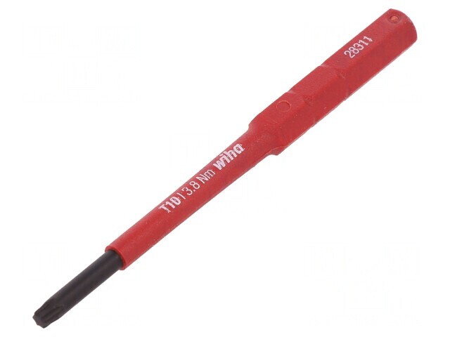 Tijă Torx&reg; TX10 Izolată 75mm 3,8Nm 1kVAC