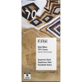 Ciocolata amaruie Vivani 70% cacao, eco, vegana, origine Dominicana