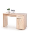 Birou HM Lima B1, cu usa si sertar, PAL melaminat, 120x55x75 cm, stejar sonoma