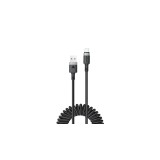 Cablu Acefast C14-04 USB-A - USB-C Spring 480Mb/s 3A 1.2m - Negru