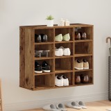 vidaXL Dulap pentru pantofi Lemn vechi 52.5 x 30 x 50 cm Lemn compozit