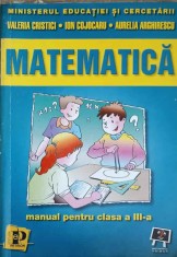 MATEMATICA. MANUAL PENTRU CLASA A III-A-VALERIA CRISTICI SI COLAB.-243645