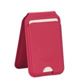 Port card rosu cu blocare RFID, Suport ajustabil si Oglinda