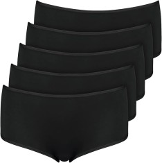 Set 5 chiloti pentru femei Nur Die Hipster, negru, 44-46 L - OUTLET