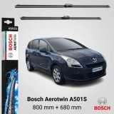 Cumpara ieftin Ștergătoare Peugeot 5008 I MPV 0U_ 0E_ 09.2009-03.2017 | A501S &ndash; BOSCH