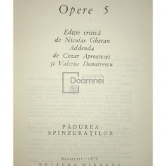 Liviu Rebreanu - Opere, vol. V - Pădurea spânzuraților (editia 1972)