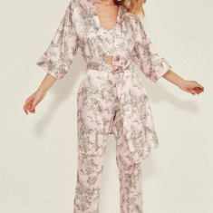 Set pijamale dama, 637BNC1393 - XL, Benicia, Poliester, Multicolor